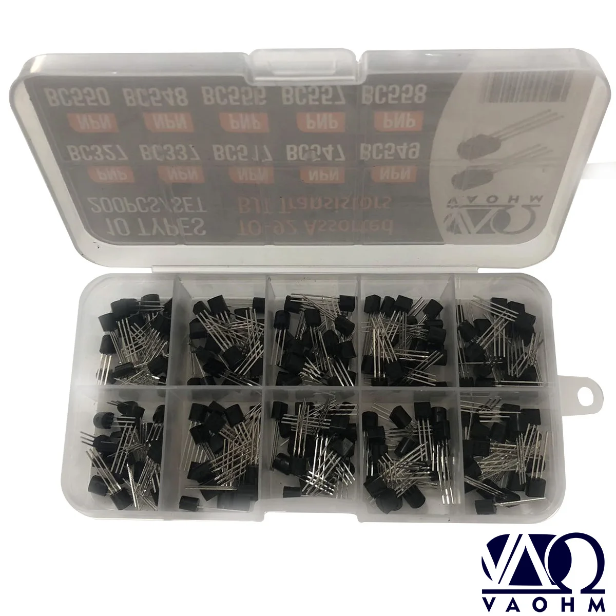 100PCS/SET BC327 BC337 BC517 BC547 BC548 BC549 BC550 BC556 BC557 BC558 TO-92 Transistor Assortment Kit