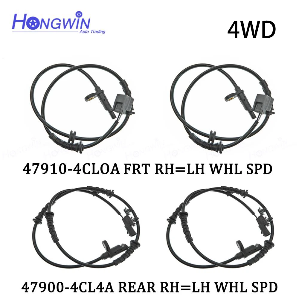 

For Nissan X-Trail T32 2.5 4WD T32W T32Z New Front Rear Left Right ABS Wheel Speed Sensor 47900-4CL4A, 47910-4CL0A, 47900-4CE4A