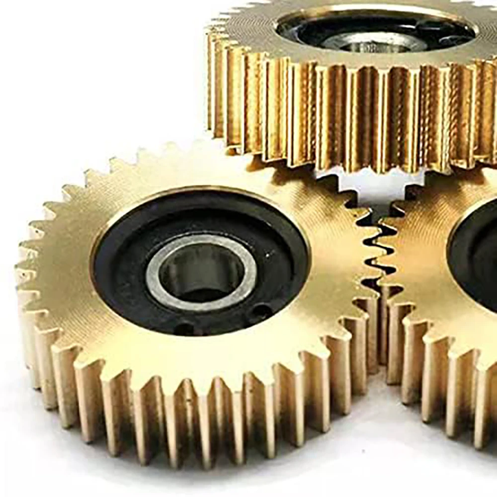 Motor de cubo de rueda de bicicleta eléctrica, engranajes planetarios de cobre con rodamiento para Motor Bafang, piezas de engranajes de bicicleta de vehículo eléctrico, 38x11mm, 36T