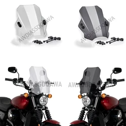 Motorcycle Adjustable Wind Screen Windshield For HARLEY DAVIDSON STREET 750 SPORTSTER FORTY-EIGHT 48 XL1200X 2017 - 2020