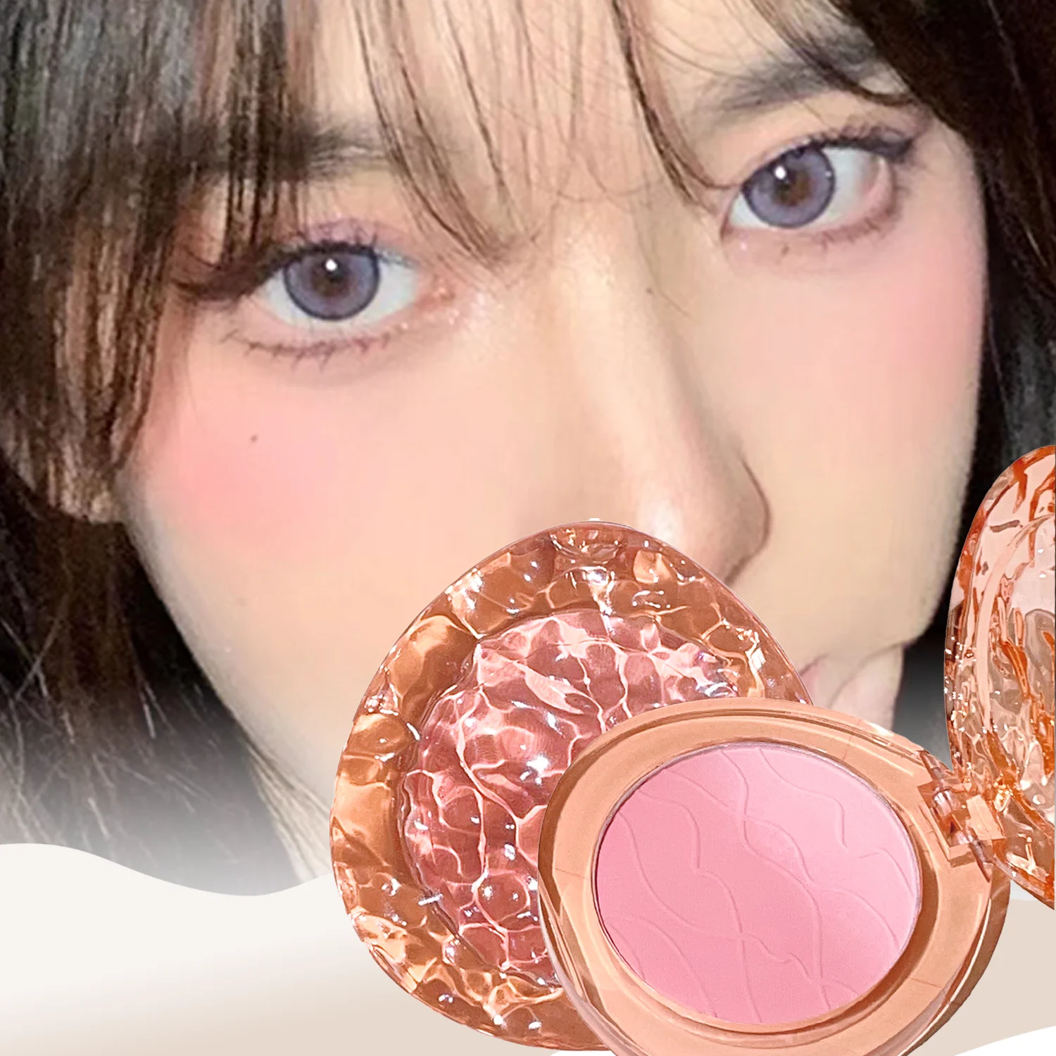 HISYI Gradient Matte Blush, ilumina naturalmente tu cutis, perfecta para el maquillaje diario desnudo de los estudiantes, creación de un suave, lindo
