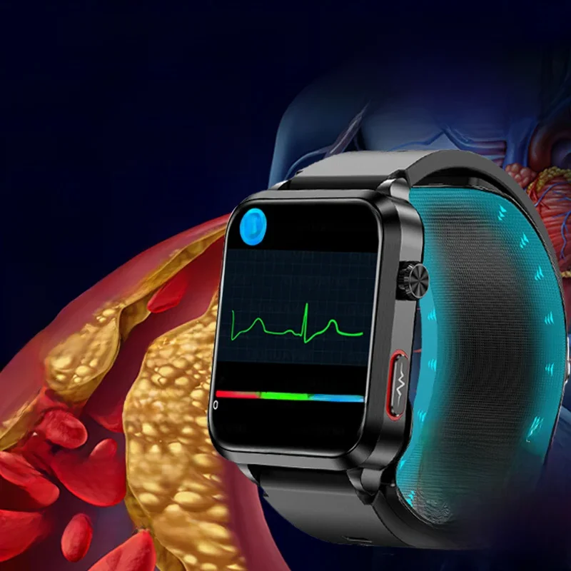 2024 neue Luftpumpe Airbag präzise Blutdruck Smartwatch Männer Blutzucker Blutfett Harnsäure EKG ppg