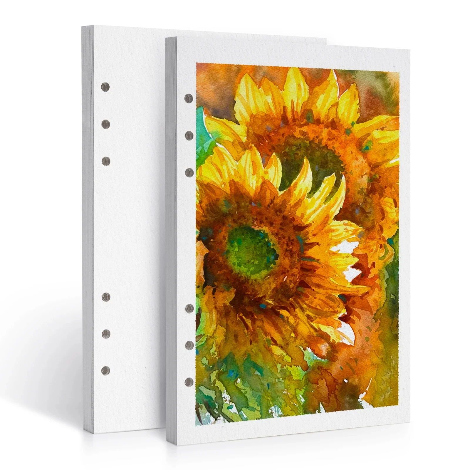 Papier akwarelowy LIGHTWISH luzem, 100% bawełna, 2 opakowania, łącznie 40 arkuszy, dziurkowany papier wymienny A5, 5,5 * 8,2 cala — zdjęcie produktu 7