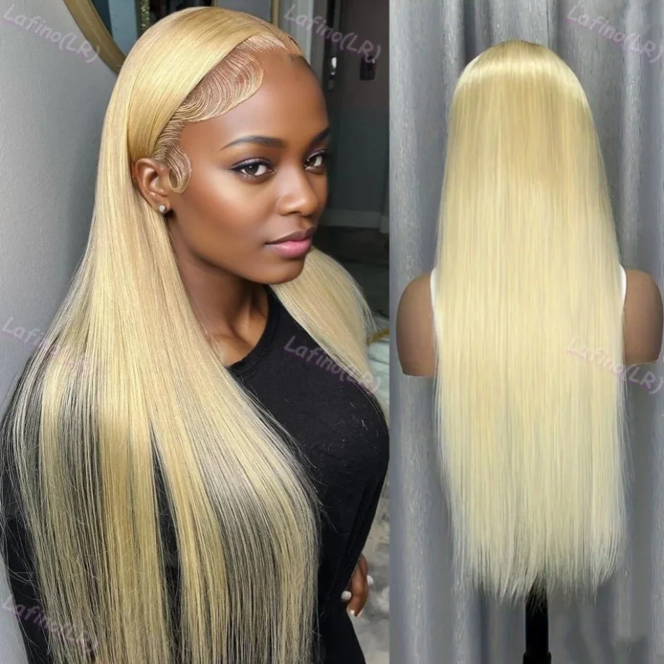 Blonde Human Hair 13x4 Lace Front Wig 613 HD Transparent Bone Straight Lace Frontal Wig 100% 13x6 Brazilian Cheap Wigs On Sale