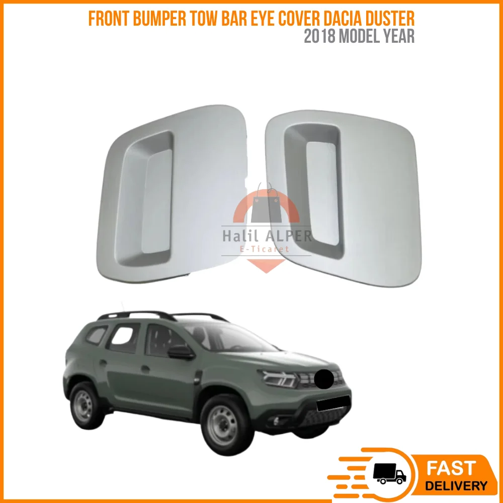 

For Front bumper tow bar eye cover Dacia Duster 2018 onwards Left Right Set of 2PCs OEM 620721430R 620724861R 511809831R