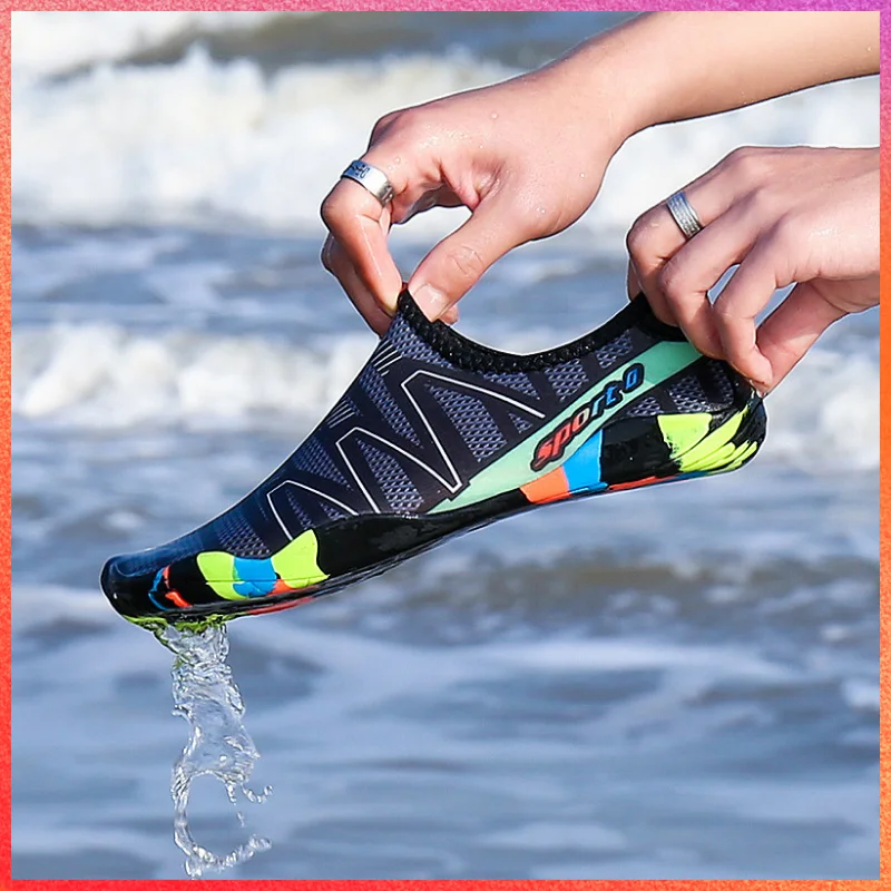 

Upstream Shoes 2024 Men's Women's New Quick Dry Water Shoes Couples Beach Shoes Breathable Non-slip Diving Swimming