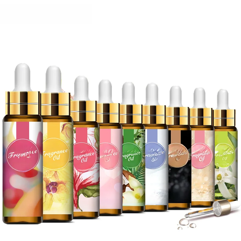 PHATOIL – diffuseur d'huile essentielle de parfum de café, noix de coco et de vanille, 10ML, avec compte-gouttes, huile aromatique, musc blanc, orchidée, Magnolia, souci