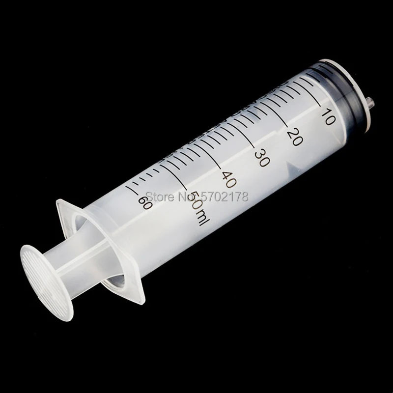 5pcs 50ml Plastic Syringe Blunt Tip Syringe Dispensing Syringe Dispensing Accessories Pet Nutrient Dispenser