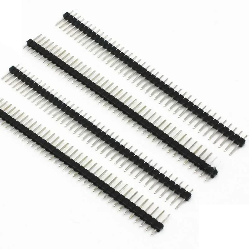 1 zestaw 20 sztuk 40Pin 2.54mm jeden rząd prosty pasek męskie złącze główkowe do PBC Ardunio — zdjęcie 2