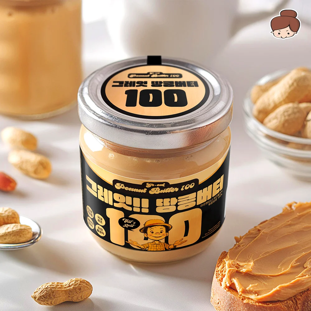 오직 순 100% 땅콩으로 만든 고소한 그레잇 땅콩버터 200g 2병 / 하이올레익 비건 저탄고지 고단백