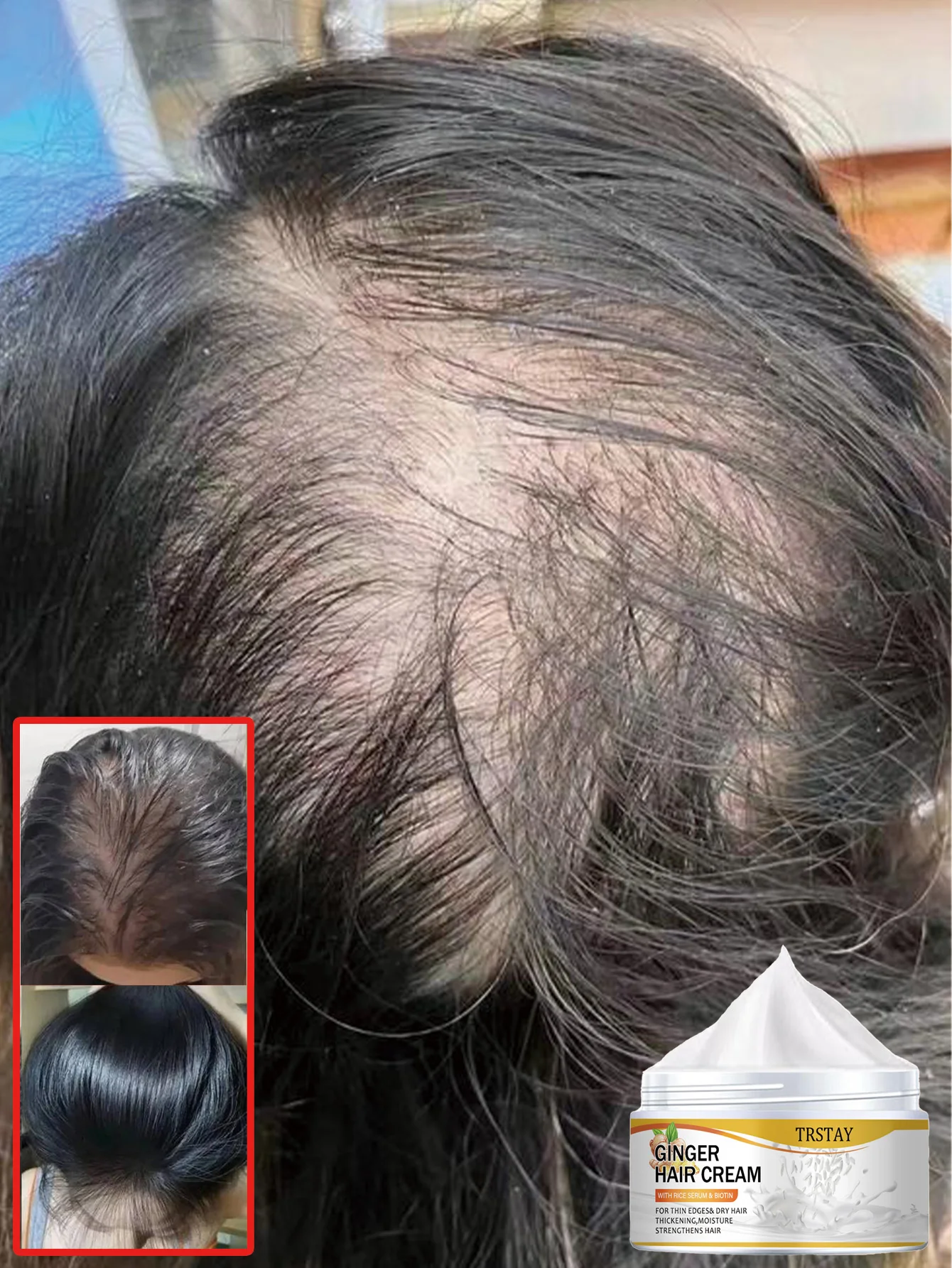 Hair Ginger Cream, Smooth Hair, Long Lasting Moisturizing Scalp, Five Specifications, Easy To Carry For Travel Hair Care Cream - Image 3