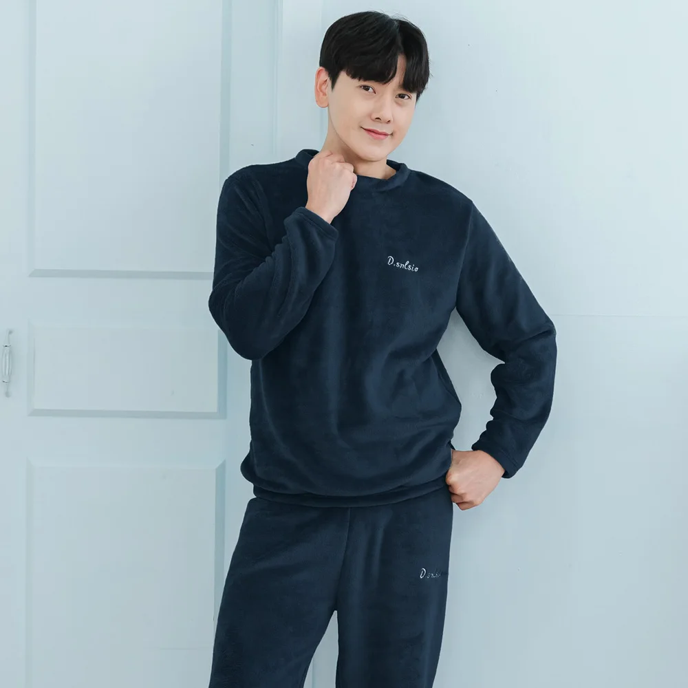 بيغامات نوم من المنك للرجال ، ملابس نوم منعشة #6