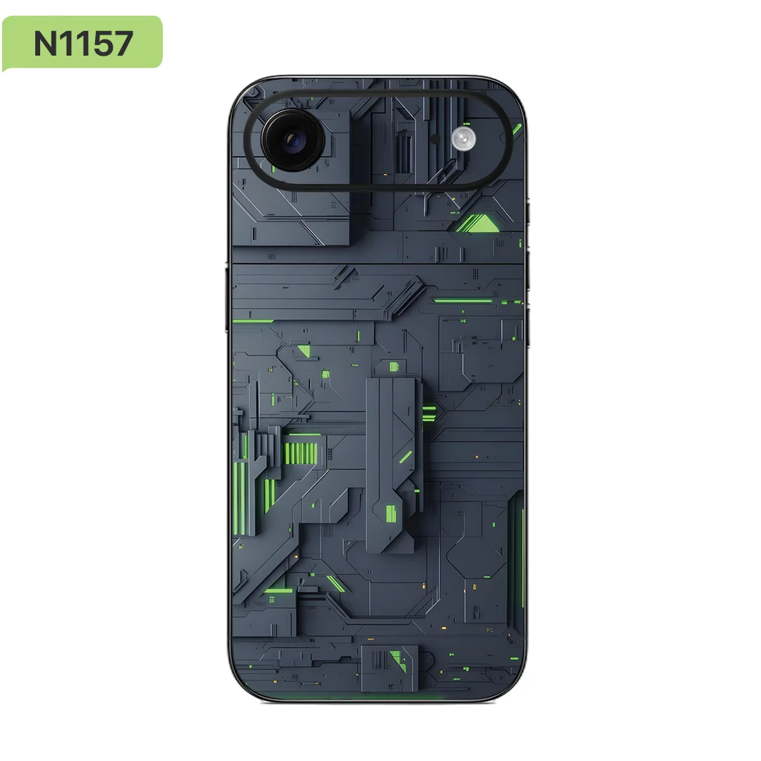 Pelle avvolgente in vinile ultra resistente per iPhone 17 Air – Nexa Skins serie IA053 – Adesivo protettivo antigraffio Elite