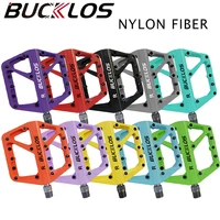 BUCKLOS Pedal de bicicleta de nailon, pedales antideslizantes para bicicleta de montaña, resistente al agua, rodamiento de sello, accesorios para bicicleta de montaña
