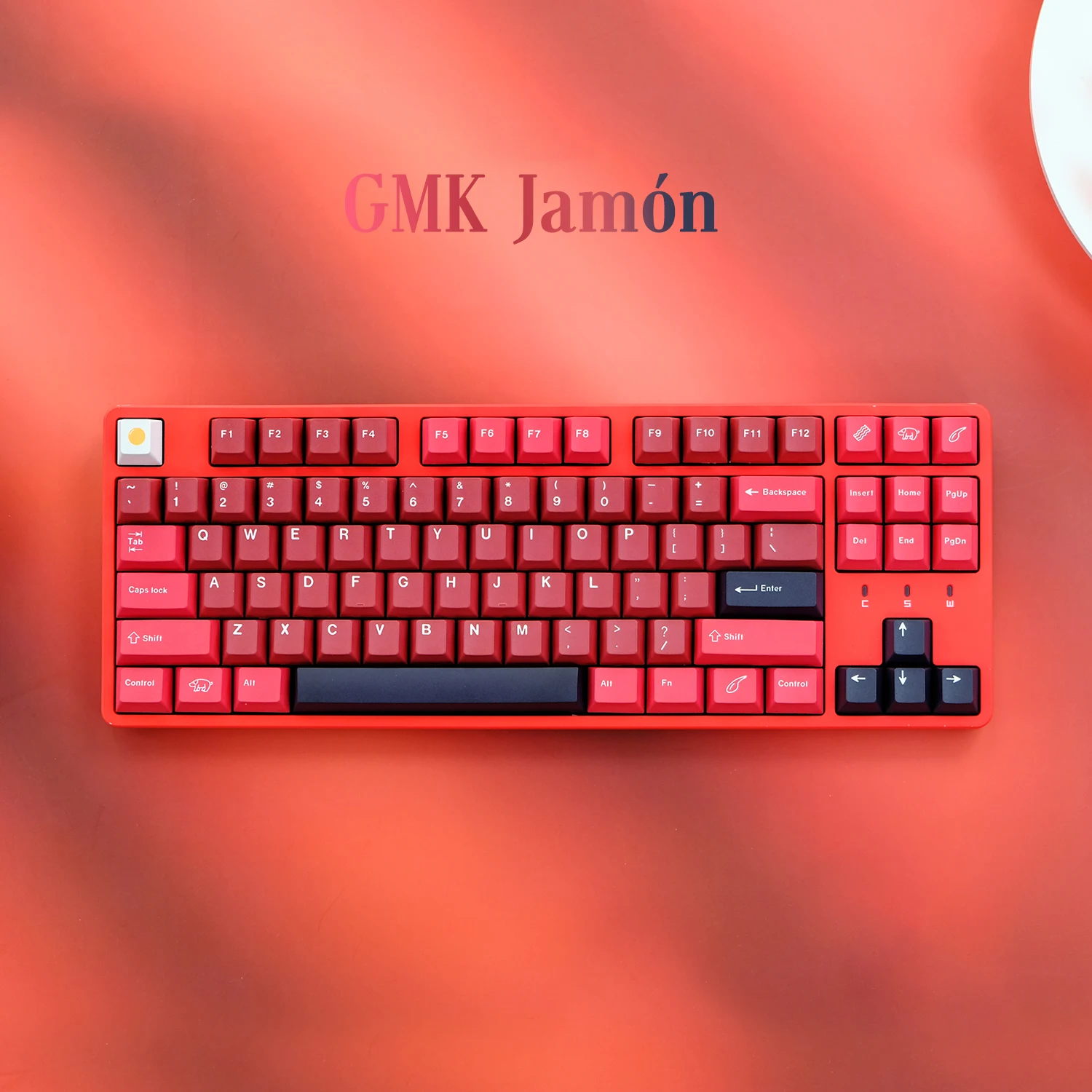 

134 клавиш GMK Jamon колпачки клавиш Cherry Profile PBT 5-сторонняя сублимационная механическая клавиатура колпачок для MX Switch 61/64/68/71/87