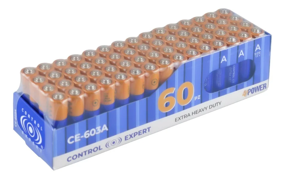 حزمة بطاريات AAA مكونة من 60 قطعة بطاريات ثلاثية