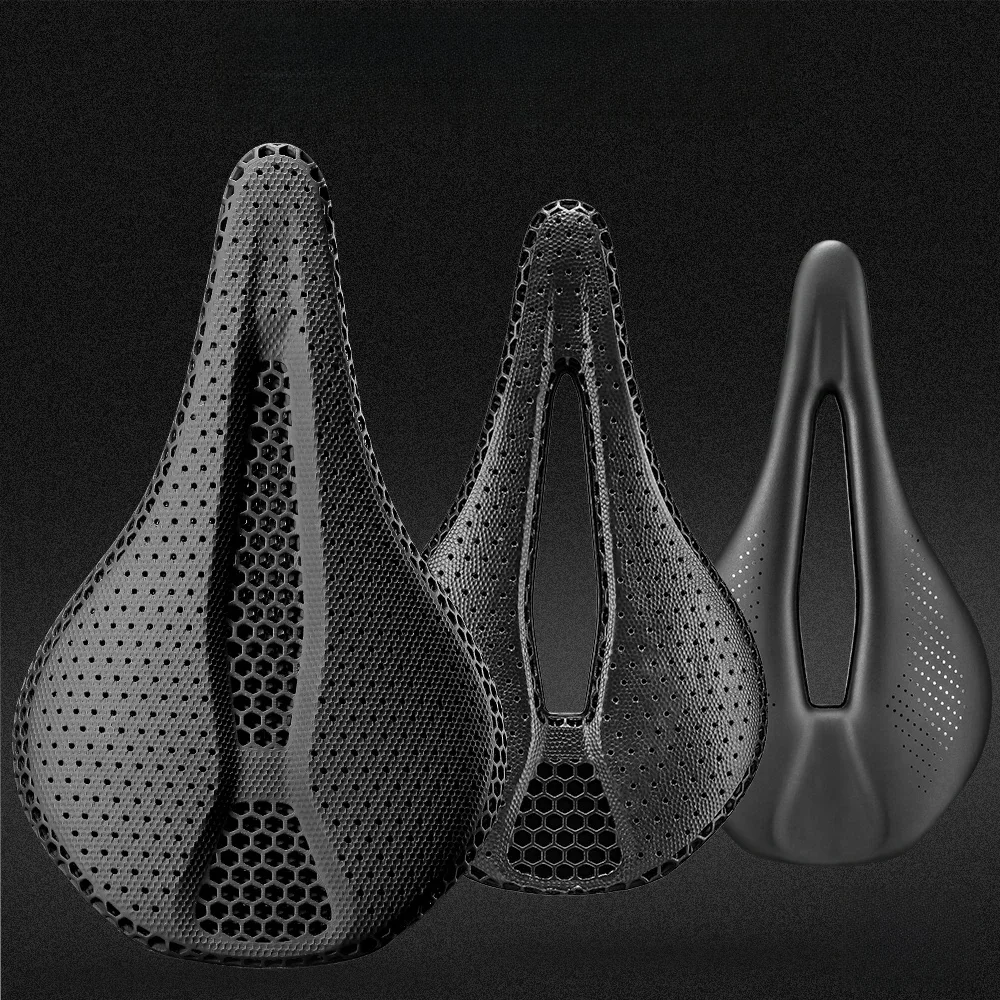 AliExpress 2024 RYET 3D Printed Bike Saddle 145/155mm 7*9 Carbon MTB Bicycle Seating Cushion Road Mountain Gravel Cycling Seat Accessory