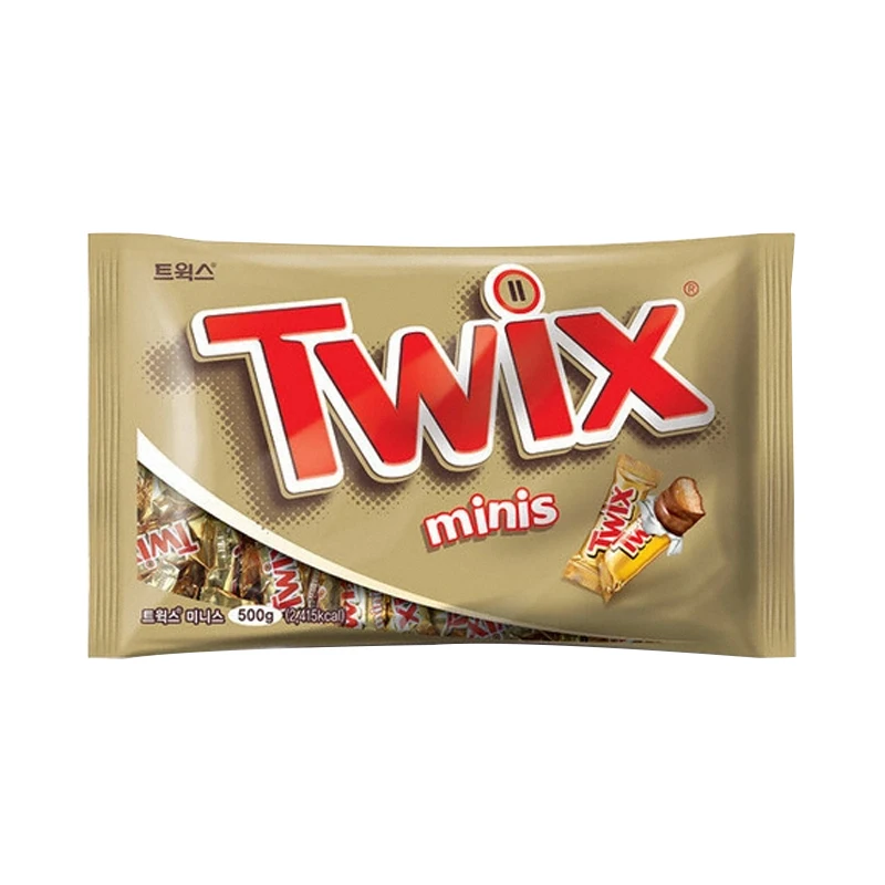 Twix-Mini barra de Chocolate de alta capacidad, 500g, escalada