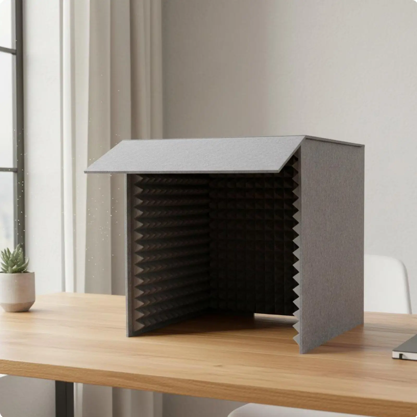 Desktop Soundproof Booth Reduces Sound Reflection and Reverb Desktop Soundproof Box Easy Assembly Tabletop Sound Soundproofing