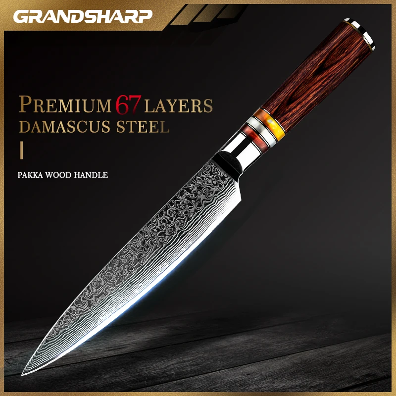 

Super Quality 5.3 Inch Utility Knife Damascus Kitchen knife Japanese Knives Damascus steel Cooking Tools