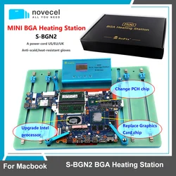 SoFix S-BGN2 Mini BGA Heating Station For Macbook Pro Logic Motherboard Heat Solder Welding Remove T2 Chip Removal Repair Tool