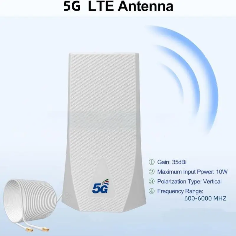 High Gain 18db Indoor/Outdoor LTE 5G Flat Waterproof Antenna Full Band Full network  Antenna 2G/3G/4G/5G Router Booster Antenna