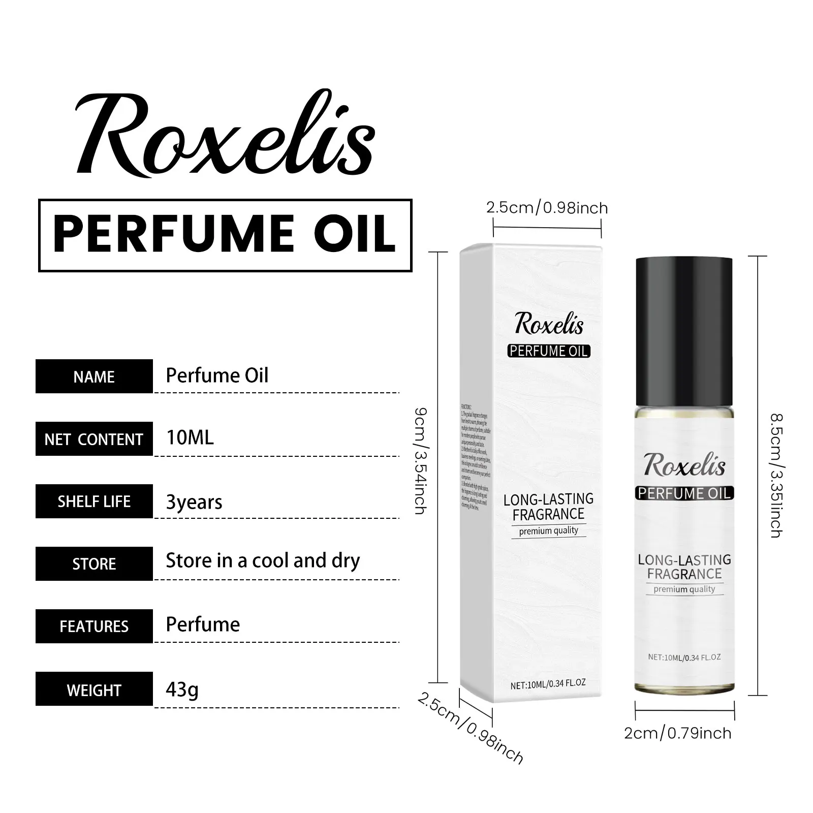 Roxelis olio di profumo colonia roll-on lunga durata unisex_voghion.com