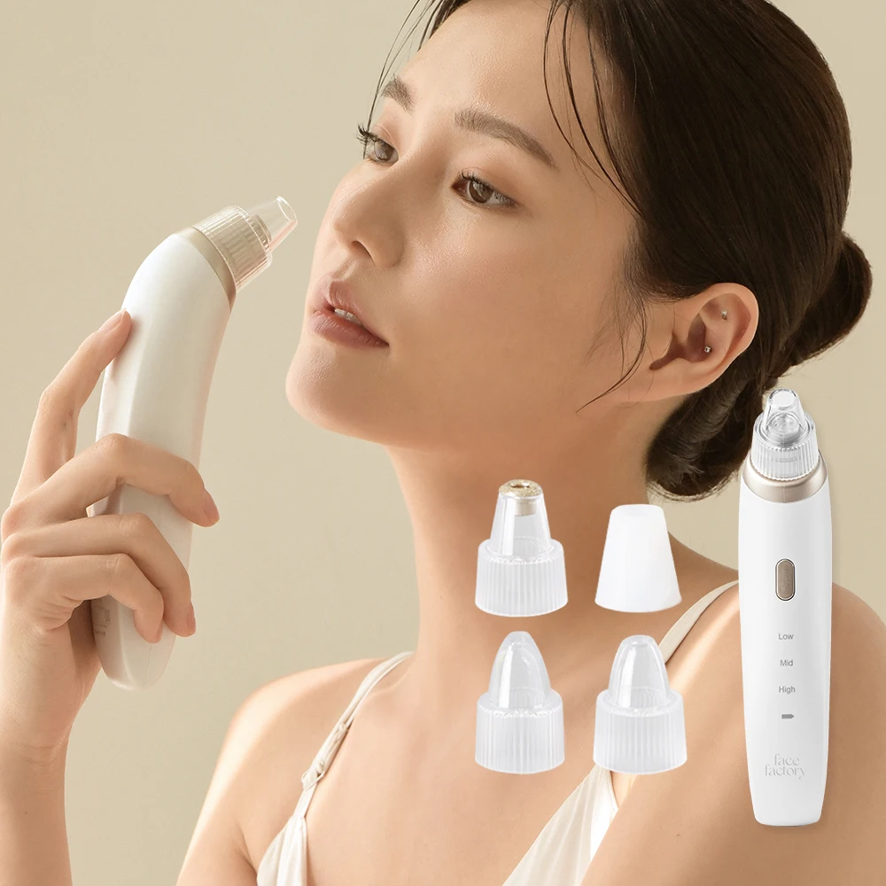 4 Caps Beauty Suction Faces Factory Blackhead Fiji Inhaler