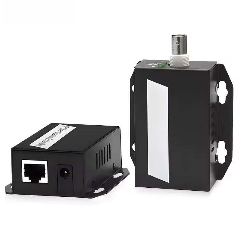 1 paire d'extension IP Ethernet sur Kit de réseau HD coaxial, extension de Transmission de câble Coaxial EoC pour caméras de vidéosurveillance de sécurité