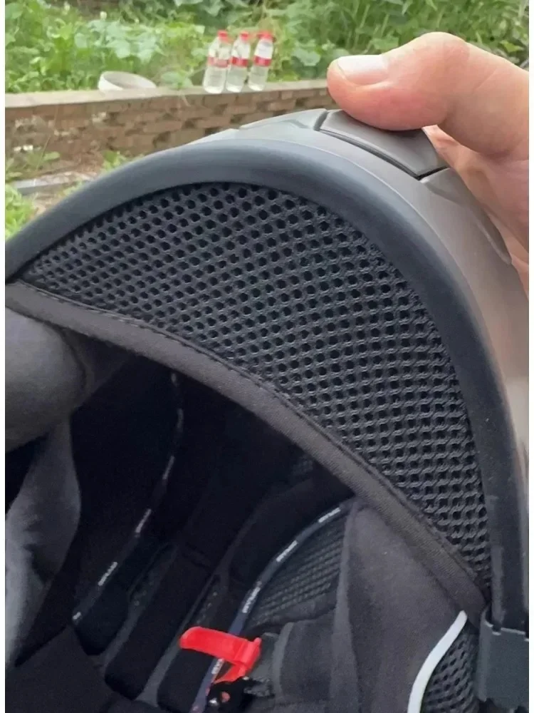 Podbródek do kasku motocyklowego KUQIBAO & VGV, wiatroodporna siatka, redukcja hałasu, uniwersalne akcesoria do modyfikacji kasków typu flip-up/full face. — 2