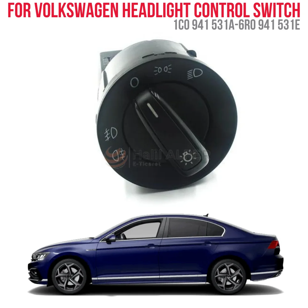 

FOR HEADLIGHT SWITCH VW.GOLF 4 -PASSAT B5 - POLO OEM 1 C0 941 531A-6R0 941 531E SUPER QUALITY HIGH SATISFACTION AFFORDABLE PRICE