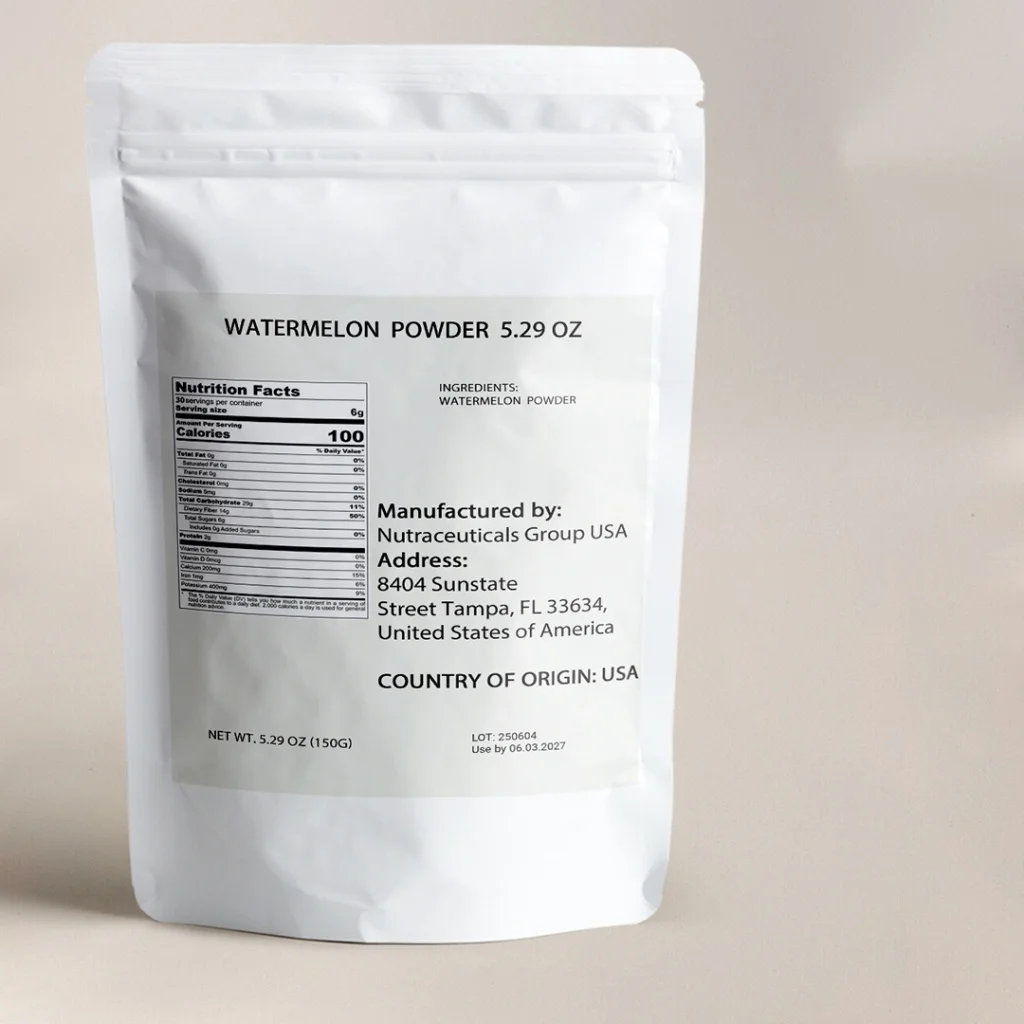 Watermelon Powder, Refreshing Watermelon Taste, Natural Watermelon Flavor Powder, 150g, No Added Sugar Or Additives, Ideal For Summer Drinks, Smoothies, Frozen Desserts, Fruit Blends, Homemade Ice Pops, Sweet And Juicy Melon Flavor
