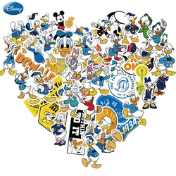 50PCS Donald Duck Stickers For Scrapbook Diary Laptop Luggage Skateboard Graffiti Decal Fun Classic Toys