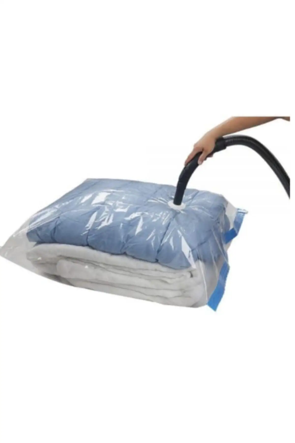 Three Pcs Set Air Vacuum Bag Storage Compatible with Vacuum Cleaner T-shirt Sweater Pillow Quilt Blanket Winter Summer