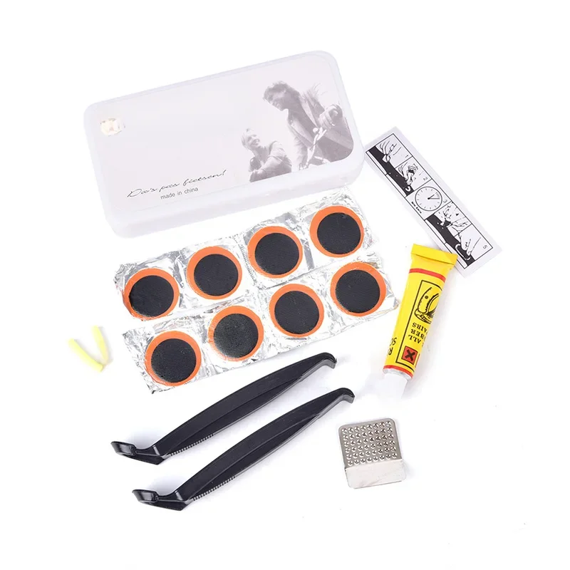 AliExpress Bike Tyre Tube Bicycle Puncture Repair Tool Kit with Box Cycle Lever Adhesive