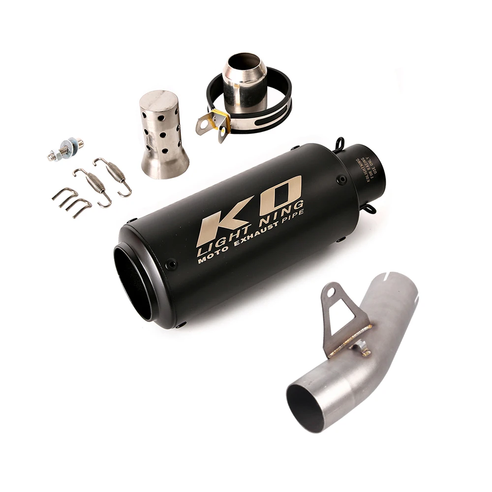 

Motorcycle Full Exhaust System Stainless Steel Middle Link Pipe Espace Moto Muffler Slip On For BMW S1000RR 2015-2016