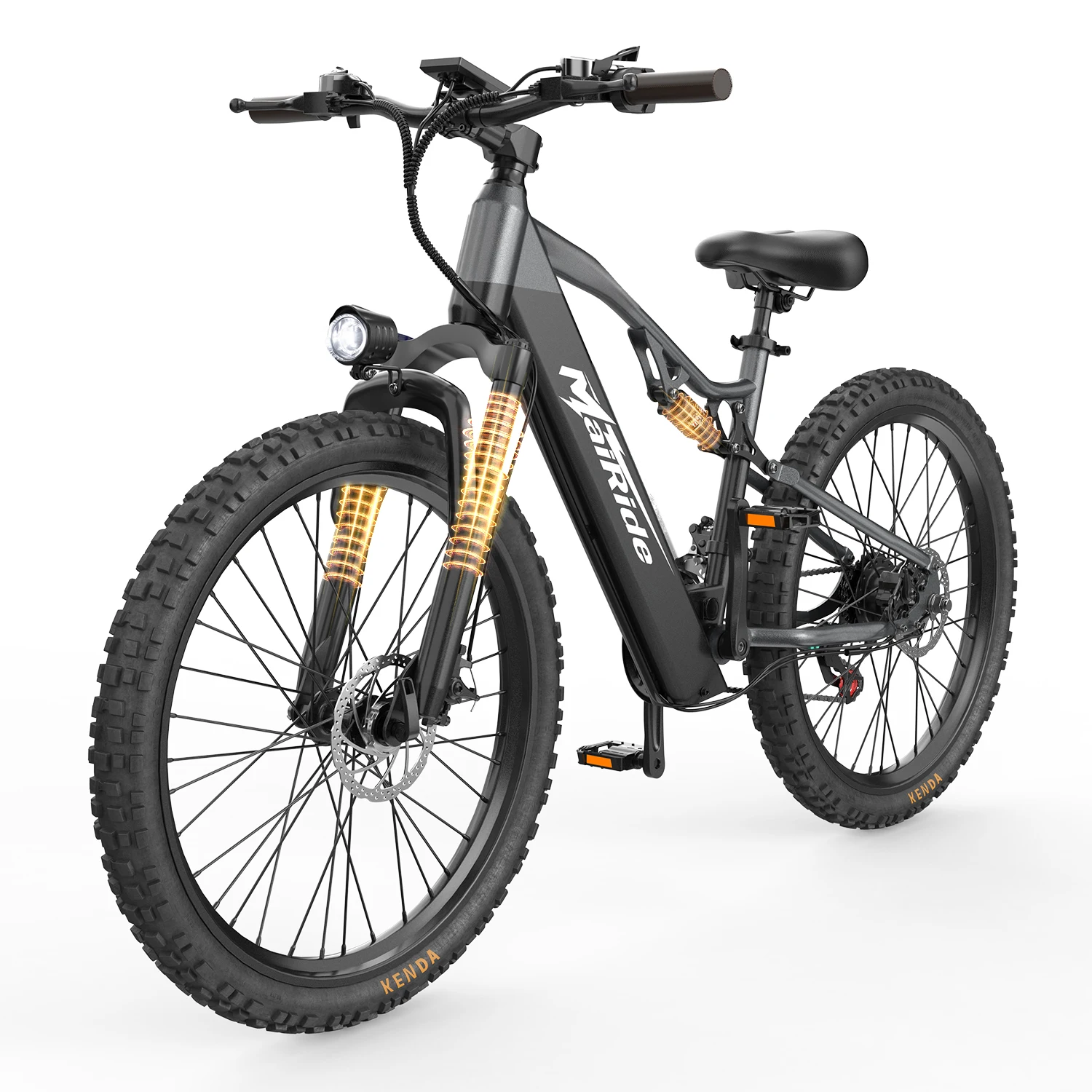 Aairsk XT90 48V 20Ah 21-Gang E-Mountainbike, 26"×2.6" All-Terrain-Elektrofahrrad 60-100KM Reichweite, 250W Offroad-E-Bicycle mit Doppelfederung & NFC, E-Bike für Erwachsene 25KM/h