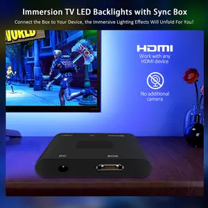 Die leichte Emittentdiode der RGB -Bildschirmfarbsynchronisation an Alexa/Google/TV -Box 6 Hauptverkaufspreis Alexa - №4