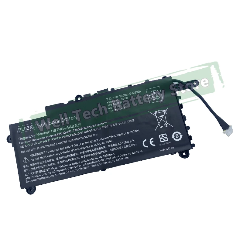 2CELLS  PL02XL Laptop Battery For HP Pavilion 11-n000snx 11-N014TU 11-N030TU 11 X360  Series 11-n010dx