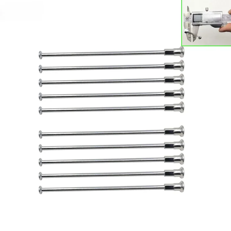 AliExpress JQORG 8G Diameter 4.0 mm Straight Pull Head Motorcycle Spokes 45# Carbon Steel Material Galvanization Surface Sliver Motocross Spokes