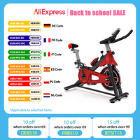 Home fitness Exercise Bike Indoor Cycling Bike with LCD Monitor Exercise Bike 120kg Home Fitness Bike Silent Stationary Bicycles