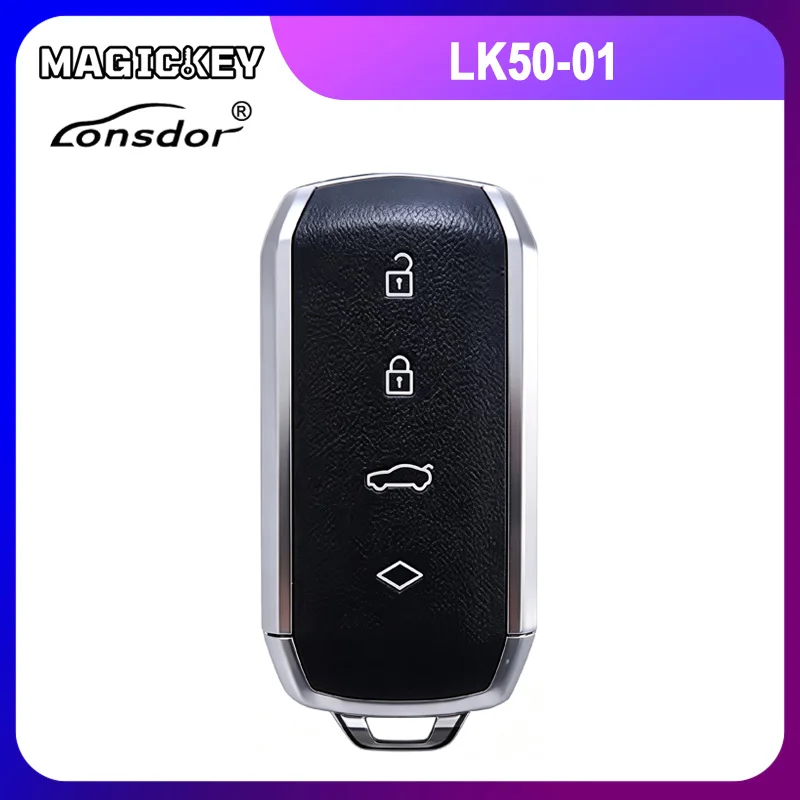 LONSDOR LK50-01 LK50-02 NXP Series Universal Smart Key 4 Buttons Used with KW100/ K518 FCV/ K518 PRO
