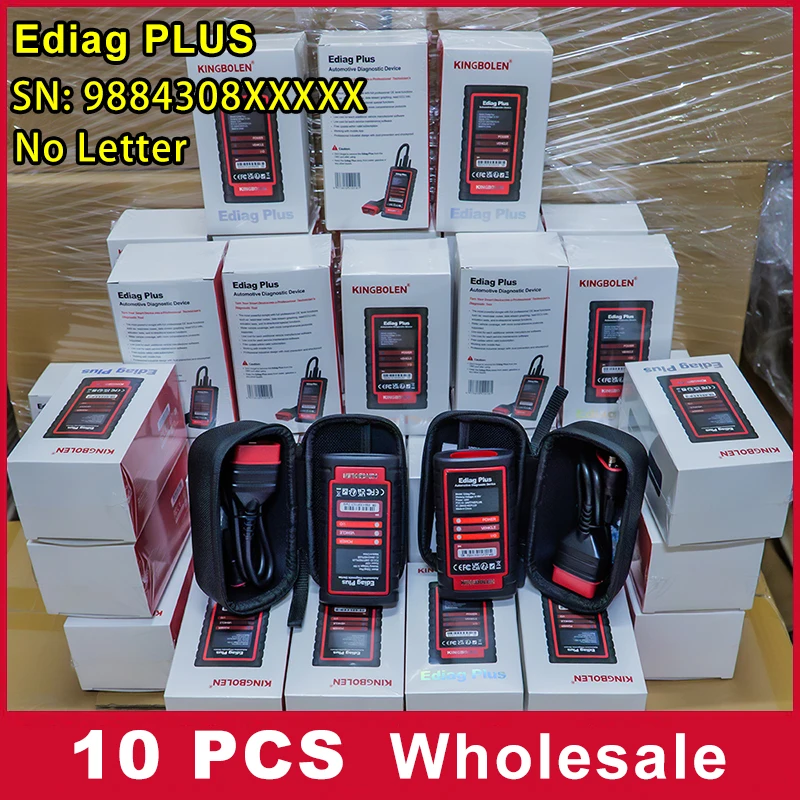 10 pcs/lot Thinkdiag 2 KINGBOLEN Ediag Plus Bluetooth Scanner,OBD2 Diagnostic Scanner for iOS & Android with ECU Coding, CAN-FD