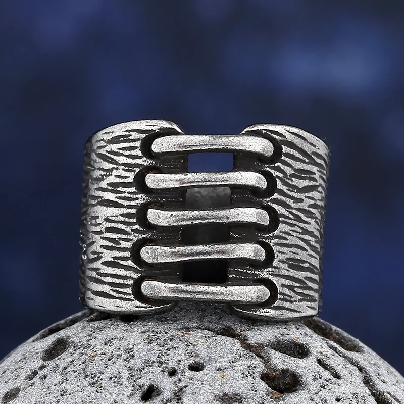 Stainless Steel Viking Simple Ring Vintage Hammer Retro Punk Classic Ring Male Finger Love Jewelry for Man Gift Wholesale OSR291