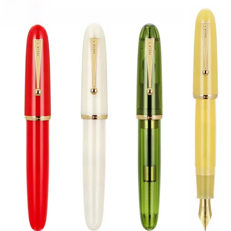JINHAO 9019 Heartbeat stalówka do pióra wiecznego pióro z żywicy F/M stalówka z dużym konwerterem artykuły papiernicze biuro szkolne pisanie pióra — zdjęcie produktu 7