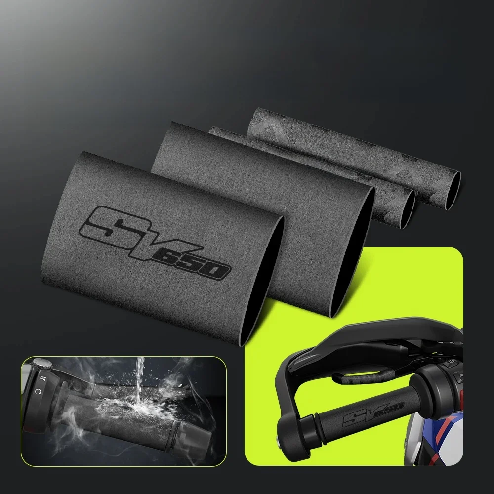 Poignées de Guidon Thermorétractables pour Moto Suzuki, Couvercle de Levier de Frein et d'Embrayage Non ALD, Adaptable avec Modèle SV650 SV 650 SV650X Katana