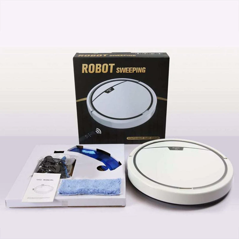 Household APP Control USB Rechargeable Intelligent Automatic Floor Sweep Mop Vacuum Cleaner Robot