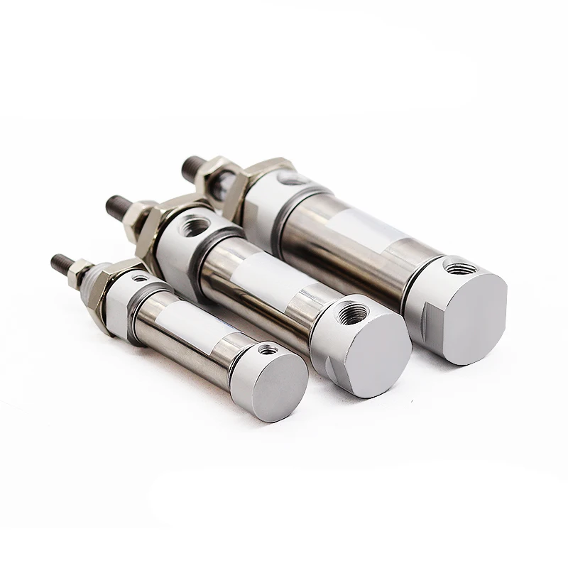 Pneumatic Cylinder Stainless Steel Pneumatic Mini Cylinder MA16/20/25-25X50X75X100X125X150X200S-U Flat Tail