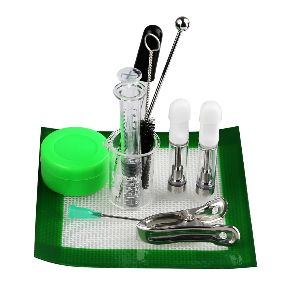 Imagem -03 - Escova de Vidro de Kit Original Ltq Tool Dropper Beaker Syrince Faça Você Mesmo Terp Morre Conjunto de Ferramentas 10ml Aço Inoxidável