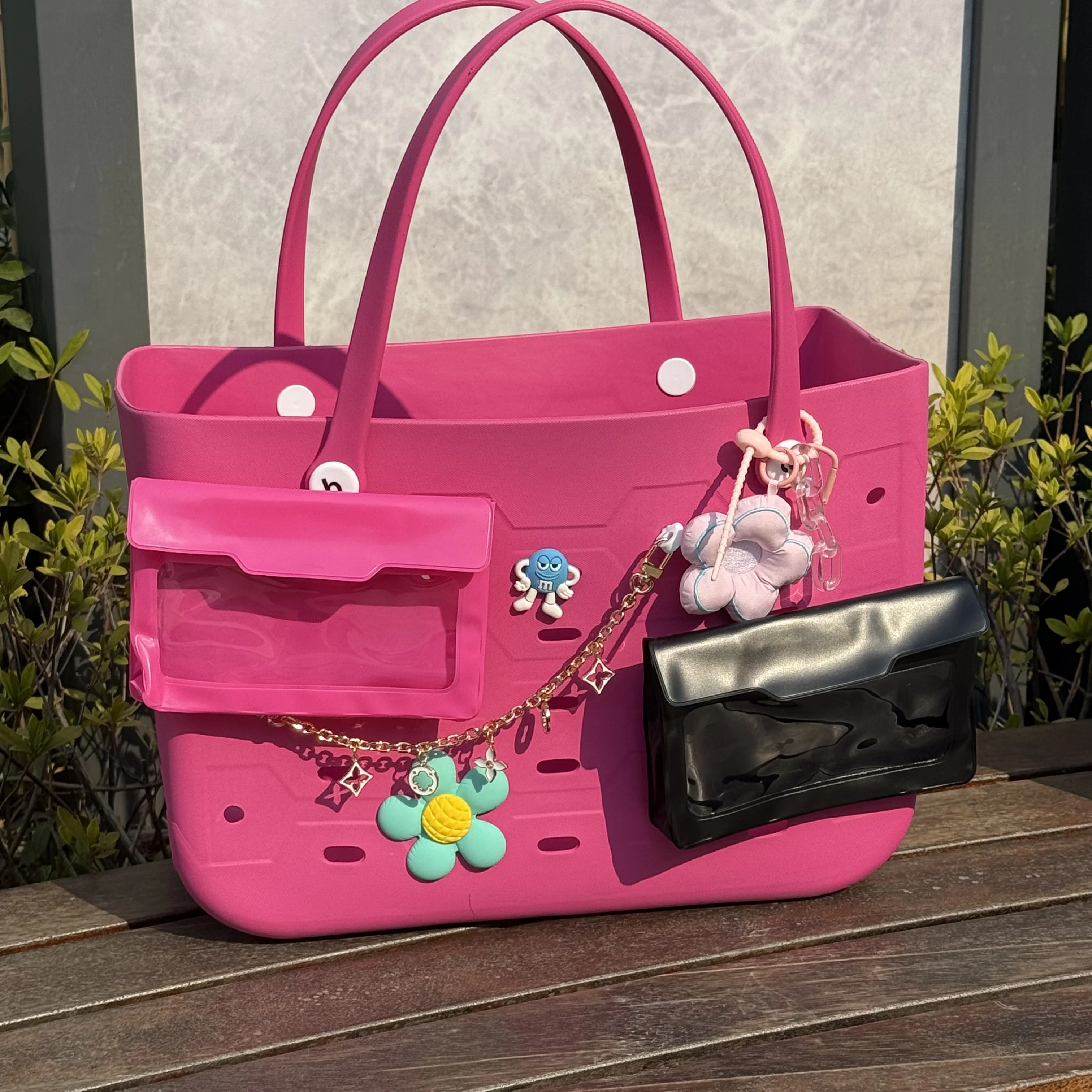 

Ladies' Handbag Accessories Waterproof Magic Tape Mobile Phone Storage Bag for Rubber Beach Hole in the Wall Bags, Big